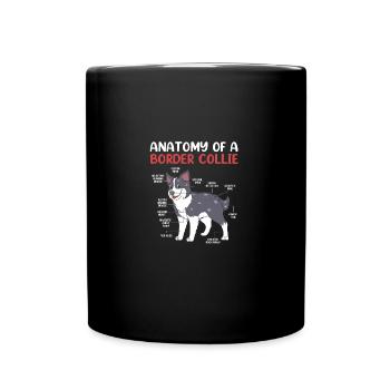 Border Collie - Full Colour Mug - black - Front