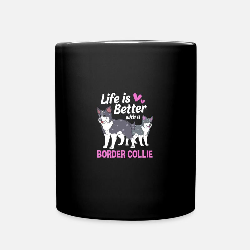 Border Collie - Tasse einfarbig - Schwarz