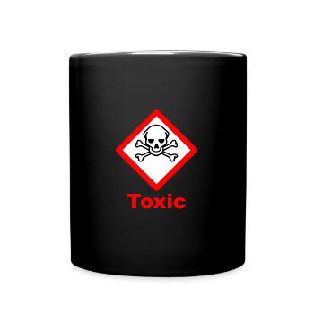 Toxic /Chemie / Symbol - Tasse einfarbig - Schwarz - Vorne