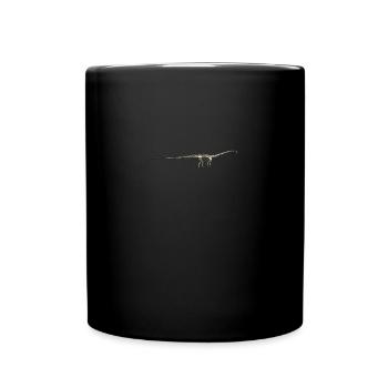 Dinosaur diplodocus fossil skeleton - Full Colour Mug - black - Front
