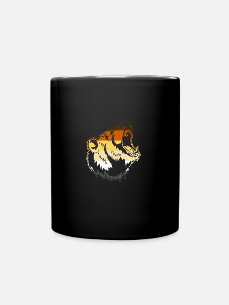 LGBT Bear Shirt, LGBT bear Community, Bear Pride, - Full Colour Mug - black