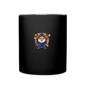 Jeu à stylo et papier Dog Shiba Inu Fantasy - Mug uni - noir - Devant