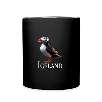 Iceland Puffin - Tasse einfarbig - Schwarz - Vorne