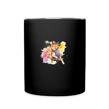 Ballon de sport japonais Shiba Inu pour chien - Mug uni - noir - Devant