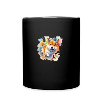 Chien japonais Shiba Inu Ball Sport - Mug uni - noir - Devant