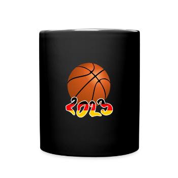 Basketball Weltmeister 2023 - Tasse einfarbig - Schwarz - Vorne