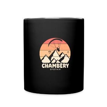 Parapente Chambéry spotair savoie - Mug uni - noir - Devant