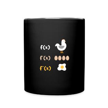 Math Derivation Chicken Student Teacher Gift - Full Colour Mug - black - Front