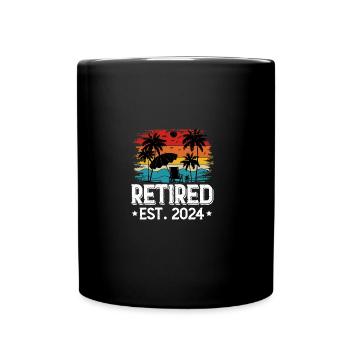 Retraité 2024 - Mug uni - noir - Devant