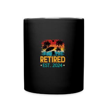 Retraité 2024 - Mug uni - noir - Devant