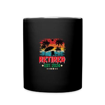 Retraité 2024 - Mug uni - noir - Devant