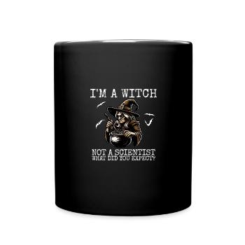 I'M A Witch Not A Scientist Halloween - Full Colour Mug - black - Front