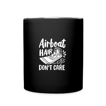 Les cheveux de l’aéroglisseur ne s’en soucient pas - Mug uni - noir - Devant