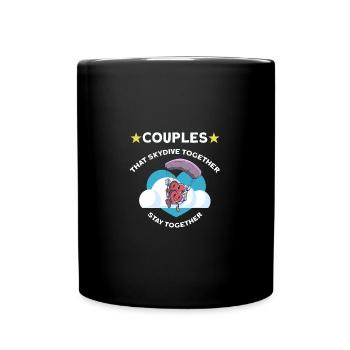 Parachutistes parachutistes parachutés - Mug uni - noir - Devant