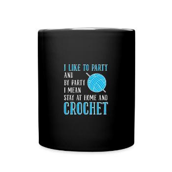Crochet - Full Colour Mug - black - Front