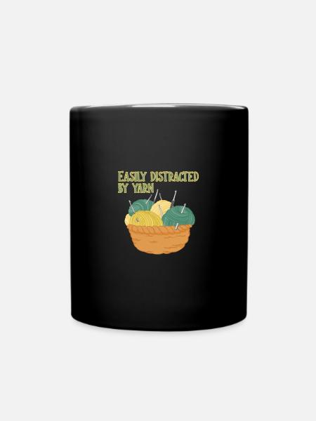 Häkeln - Tasse einfarbig - Schwarz