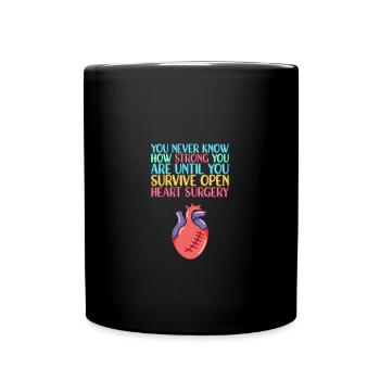 Heart Attack Heart Surgery Surgery Hospital - Full Colour Mug - black - Front