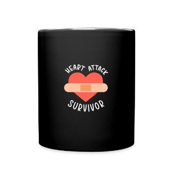 Heart Attack Heart Surgery Surgery Hospital - Full Colour Mug - black - Front