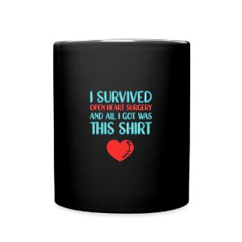 Heart Attack Heart Surgery Surgery Hospital - Full Colour Mug - black - Front