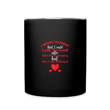 Heart Attack Heart Surgery Surgery Hospital - Full Colour Mug - black - Front