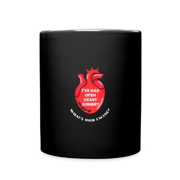 Heart Attack Heart Surgery Surgery Hospital - Full Colour Mug - black - Front