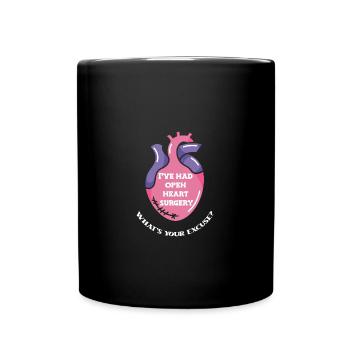 Heart Attack Heart Surgery Surgery Hospital - Full Colour Mug - black - Front