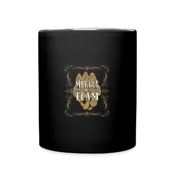 Pilze sammeln Pilzsammler - Tasse einfarbig - Schwarz - Vorne