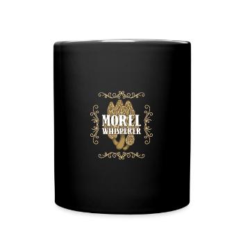 Pilze sammeln Pilzsammler - Tasse einfarbig - Schwarz - Vorne