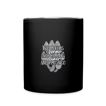 Pilze sammeln Pilzsammler - Tasse einfarbig - Schwarz - Vorne