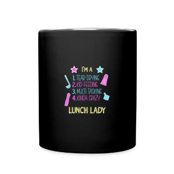 Cafétéria Employee Lunch Lady Canteen - Mug uni - noir - Devant