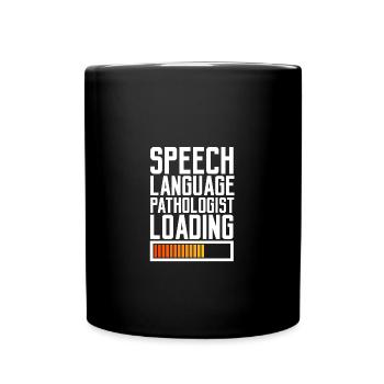 Logopäde Sprachtherapie Sprachtherapeut - Tasse einfarbig - Schwarz - Vorne