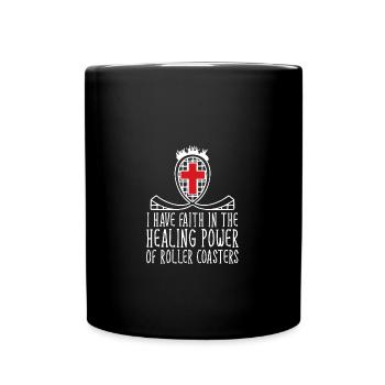Roller Coaster Amusement Park Amusement Park - Full Colour Mug - black - Front