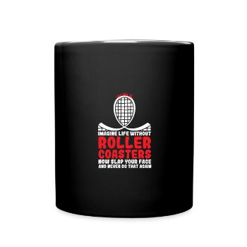Roller Coaster Amusement Park Amusement Park - Full Colour Mug - black - Front