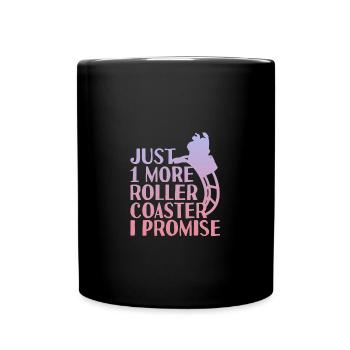 Roller Coaster Amusement Park Amusement Park - Full Colour Mug - black - Front