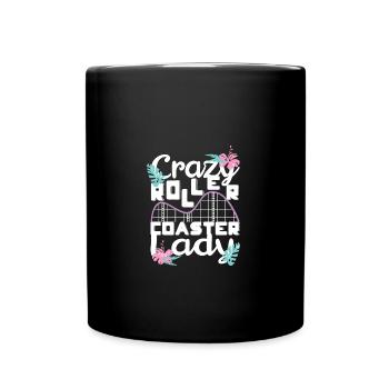 Roller Coaster Amusement Park Amusement Park - Full Colour Mug - black - Front