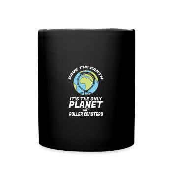 Roller Coaster Amusement Park Amusement Park - Full Colour Mug - black - Front