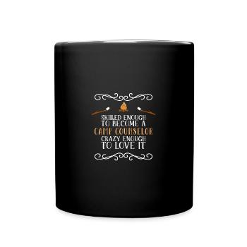 Zeltlager Leiter Sommercamp - Tasse einfarbig - Schwarz - Vorne