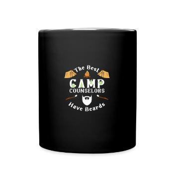 Zeltlager Leiter Sommercamp - Tasse einfarbig - Schwarz - Vorne
