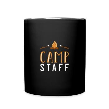 Zeltlager Leiter Sommercamp - Tasse einfarbig - Schwarz - Vorne