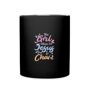 Chai Latte Tee trinken Teetrinker - Tasse einfarbig - Schwarz - Vorne