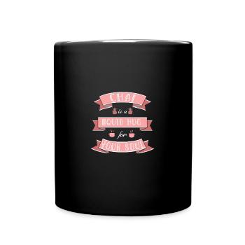 Chai Latte Tee trinken Teetrinker - Tasse einfarbig - Schwarz - Vorne