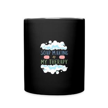 Fabrication de savon Savon fait à la main - Mug uni - noir - Devant