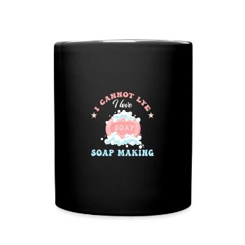 Fabrication de savon Savon fait à la main - Mug uni - noir - Devant