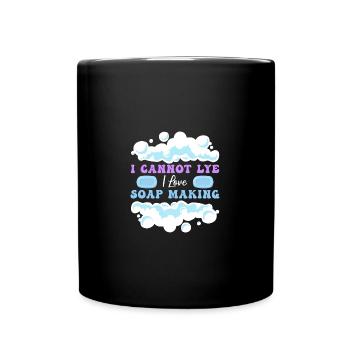 Fabrication de savon Savon fait à la main - Mug uni - noir - Devant