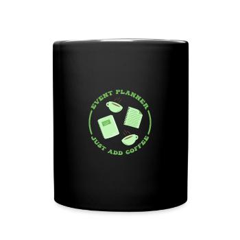 Eventmanager Event Veranstaltungskaufmann - Tasse einfarbig - Schwarz - Vorne