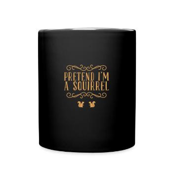 Écureuil - Mug uni - noir - Devant