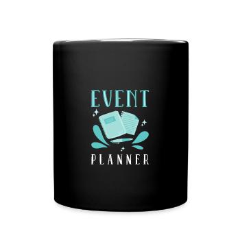 Eventmanager Event Veranstaltungskaufmann - Tasse einfarbig - Schwarz - Vorne