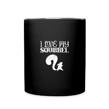 Écureuil - Mug uni - noir - Devant
