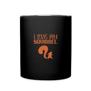 Écureuil - Mug uni - noir - Devant