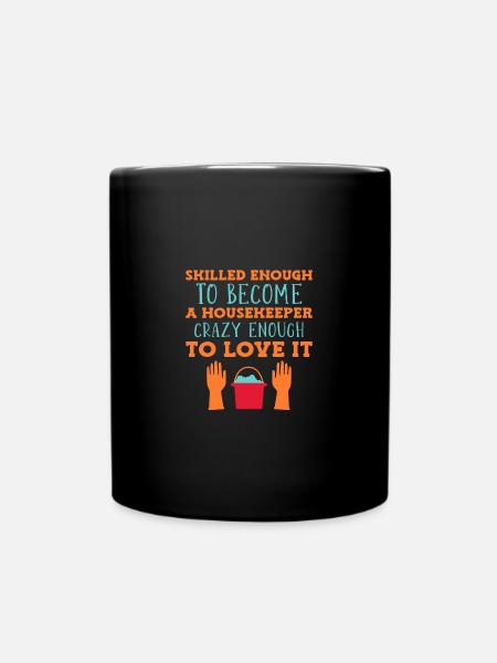 Femme de ménage Ménage - Mug uni - noir